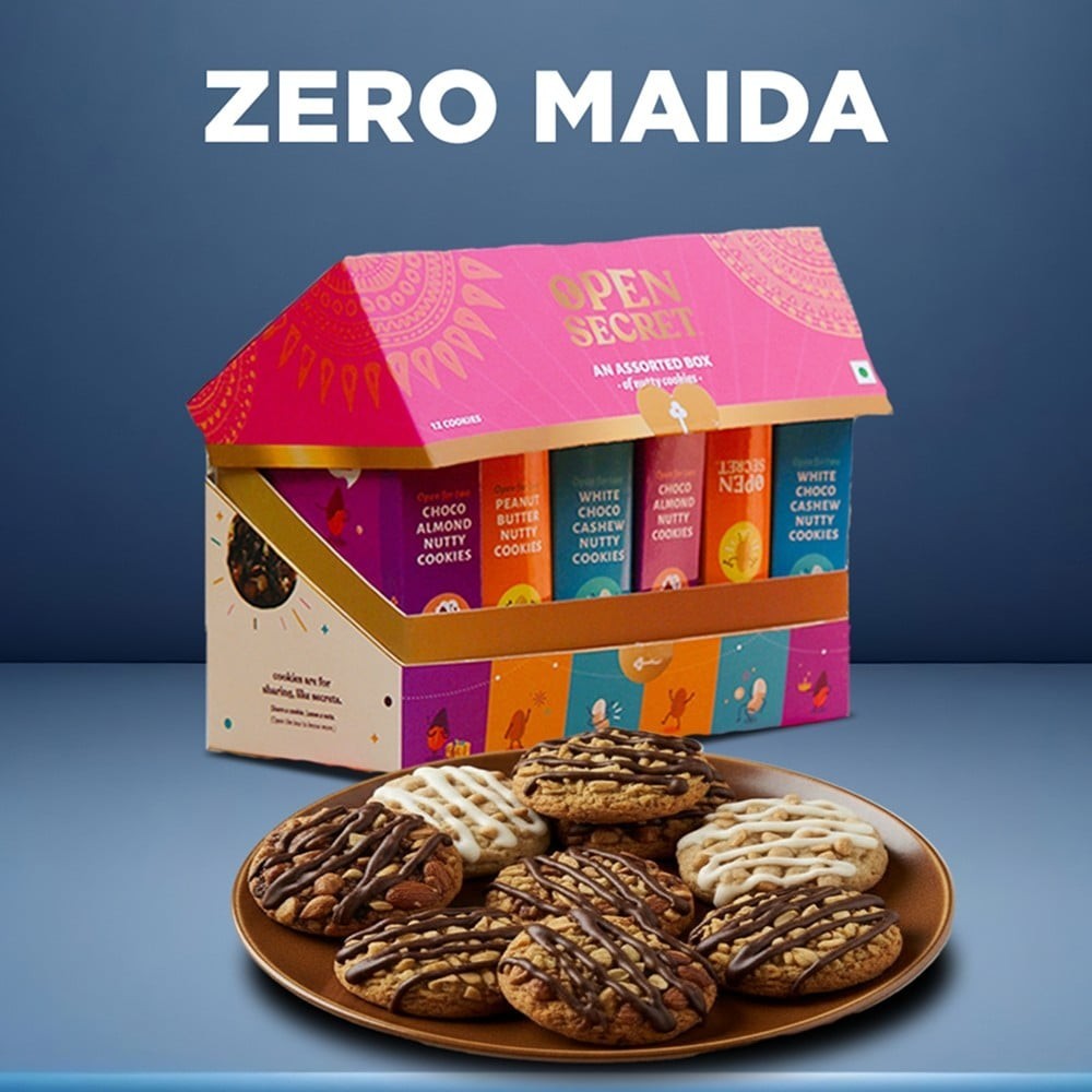 Open Secret Celebration Chocolate Biscuits Gift Pack (Zero Maida)