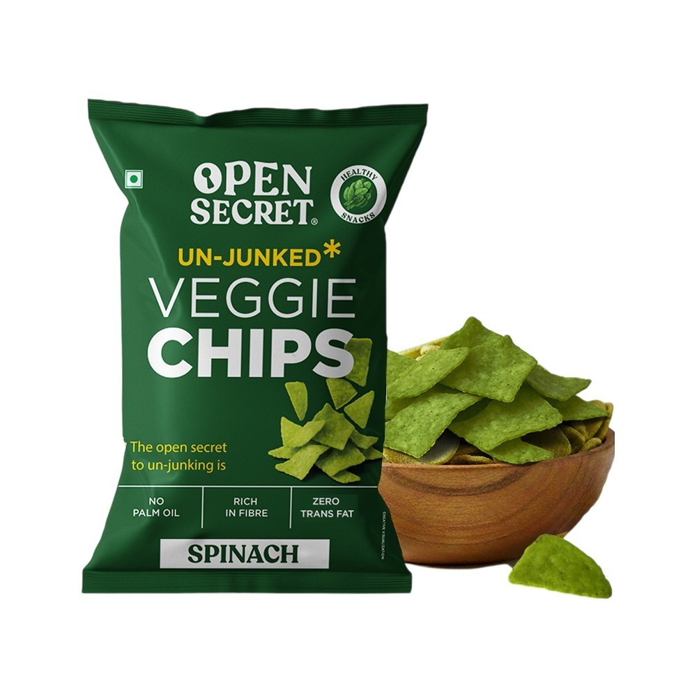 Open Secret Spinach Healthy Chips