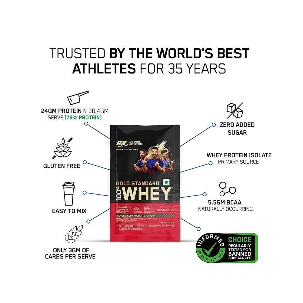 Optimum Nutrition (ON) Gold Standard 100% Whey Protein - 152 g (Double Rich Choco)