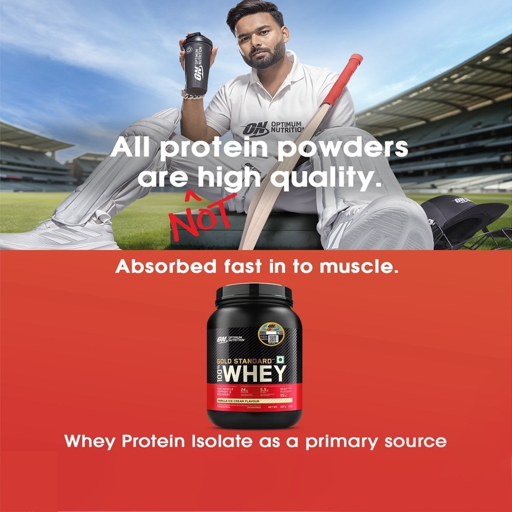Optimum Nutrition (ON) Gold Standard 100% Whey Protein (Vanilla)