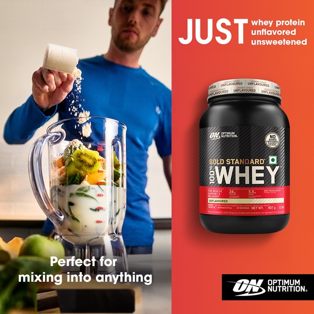 Optimum Nutrition (ON) Gold Standard Whey Protein (Unflavored)
