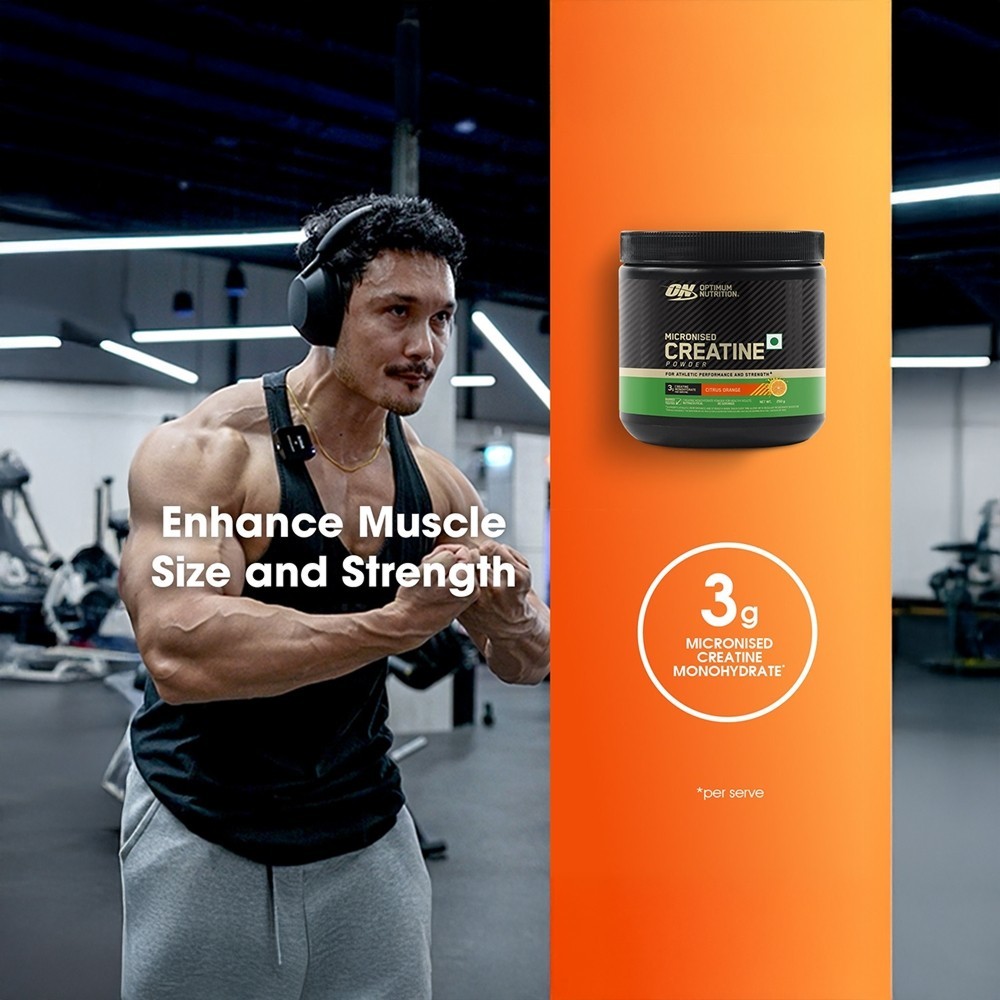 Optimum Nutrition (ON) Micronized Creatine Powder (Citurs Orange)