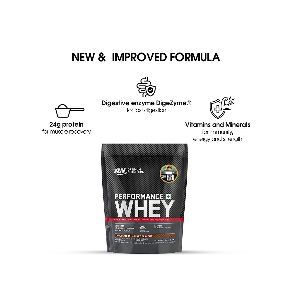 Optimum Nutrition (ON) Milkshake Performance Whey Protein Powder (Chocolate Milkshake)