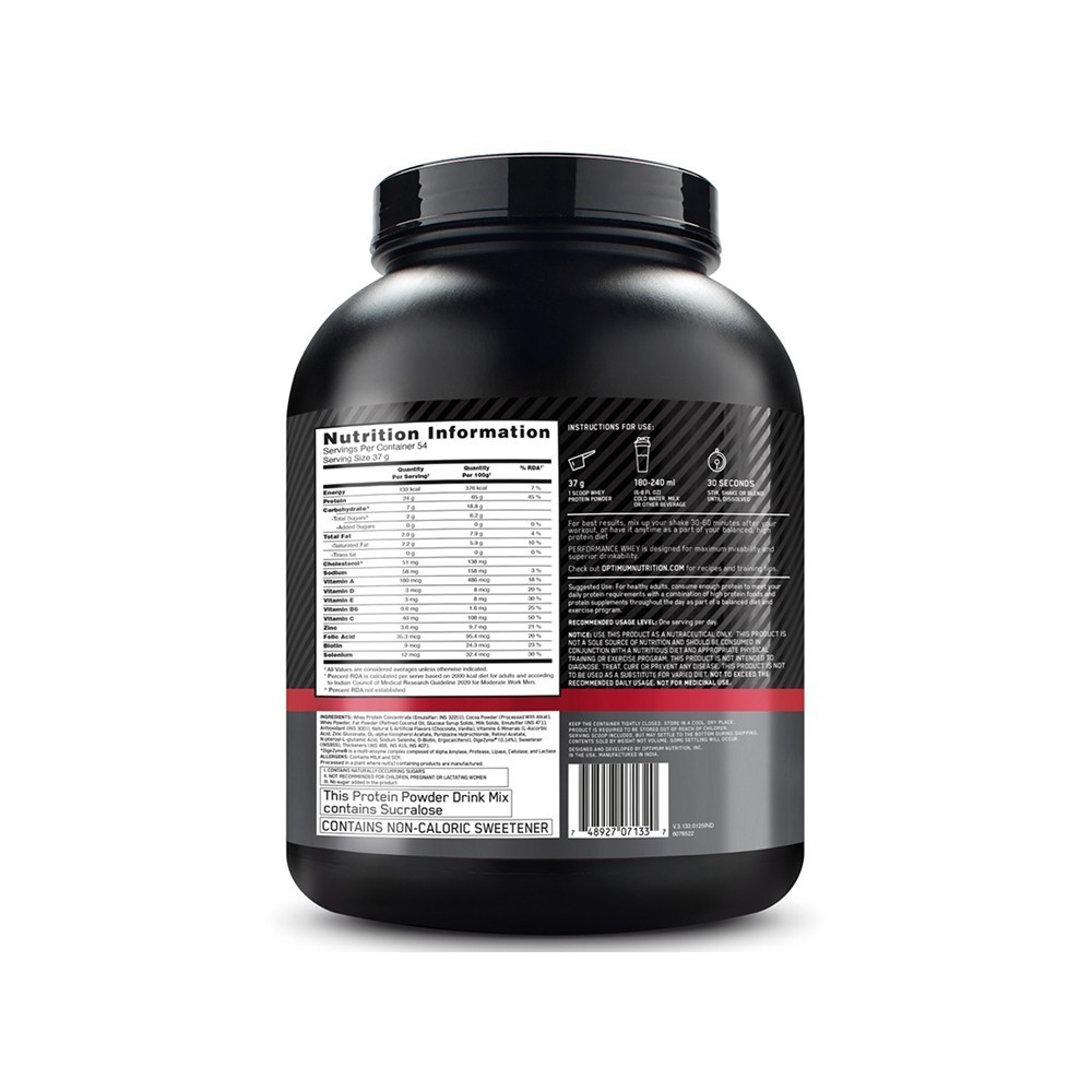 Optimum Nutrition (ON) Whey Protein (Chocolate Milkshake)