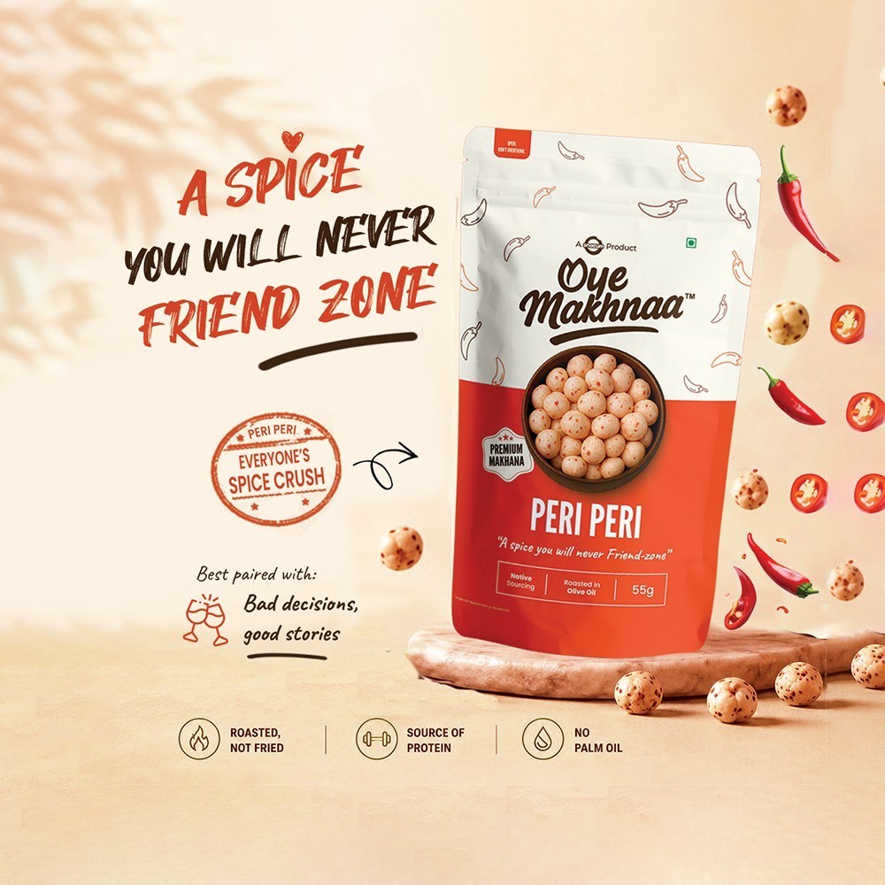 Oye Makhnaa Peri Peri Flavoured Makhana