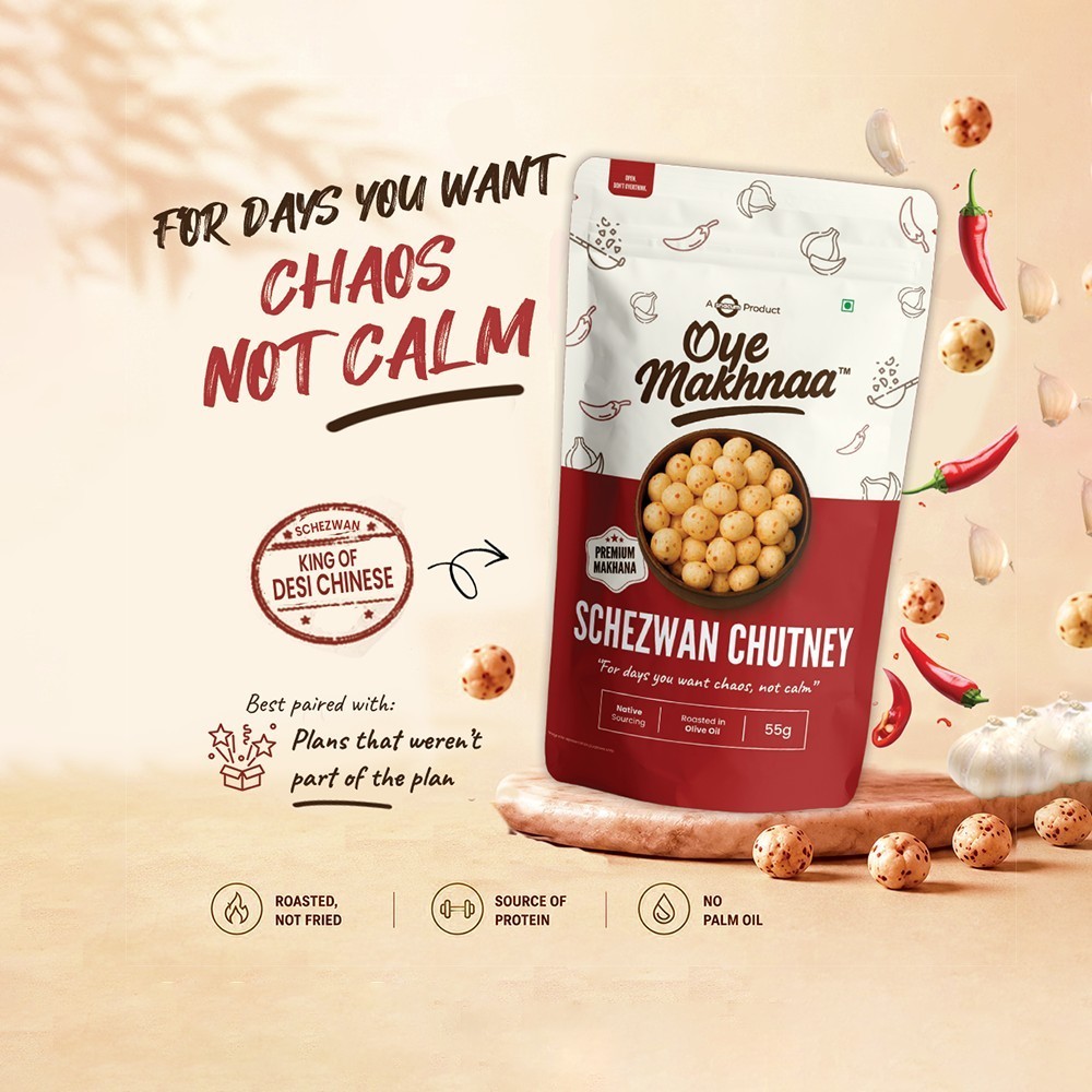 Oye Makhnaa Schezwan Chutney Flavoured Makhana