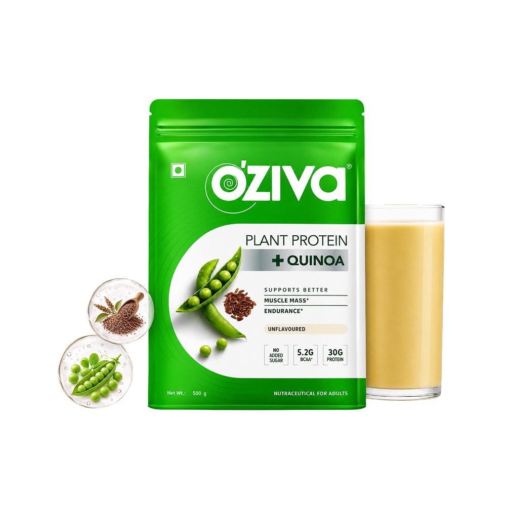 OZiva Plant Protein Powder (Unflavoured)