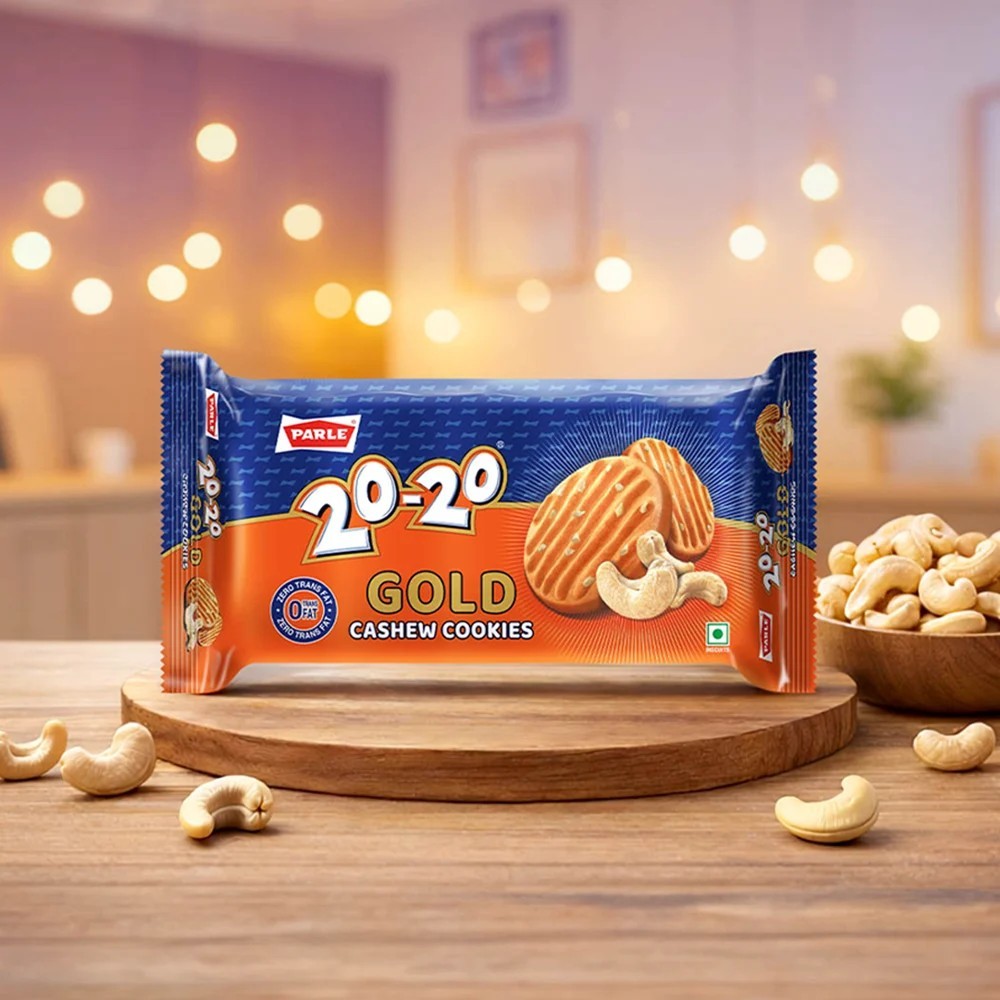 Parle 20-20 Gold Cashew Cookies