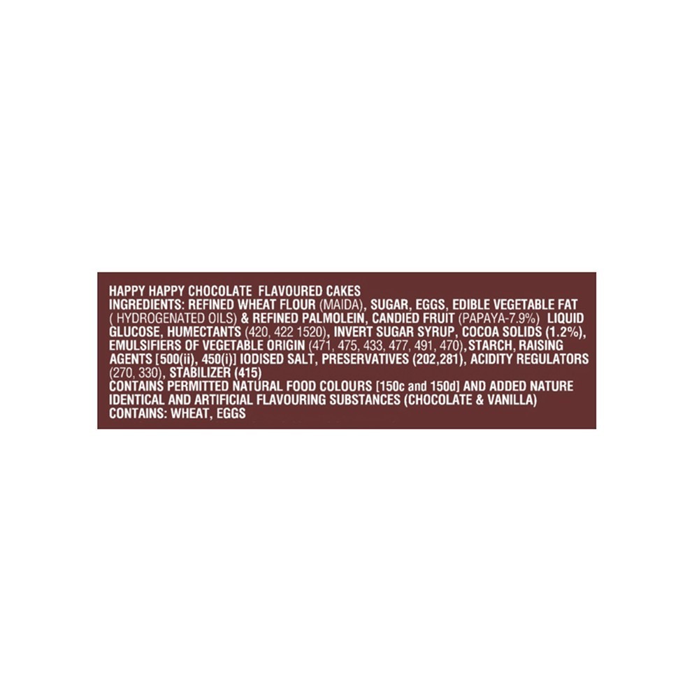Parle Happy Happy Slice Cake (Chocolate)