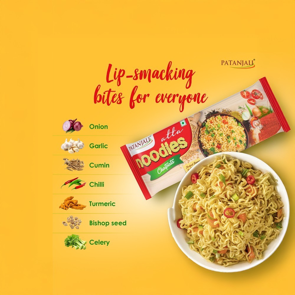 Patanjali Chatpata Atta Noodles (Classic Family Pack)