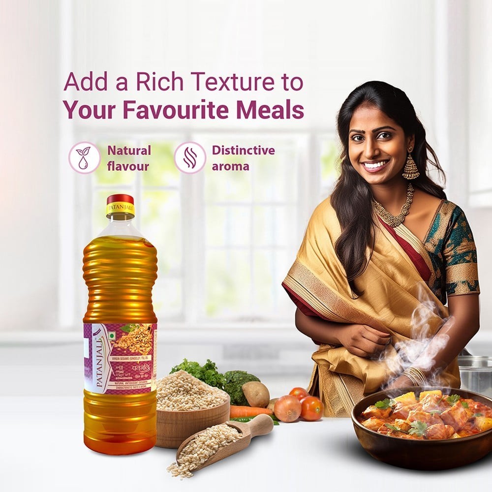Patanjali Virgin Sesame Oil (Gingelly/Til Oil)