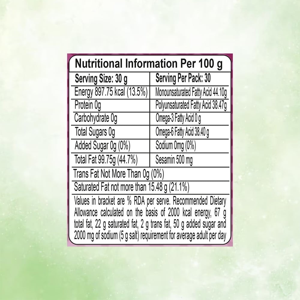 Patanjali Virgin Sesame Oil (Gingelly/Til Oil)