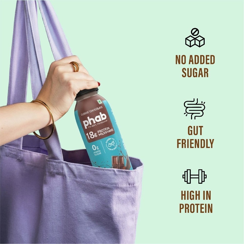 Phab 18g Protein Milkshake - Classic Chocolate (No Added Sugar)