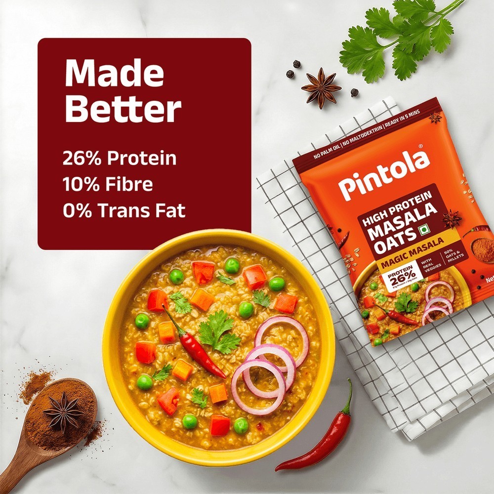 Pintola Masala High Protein Oats