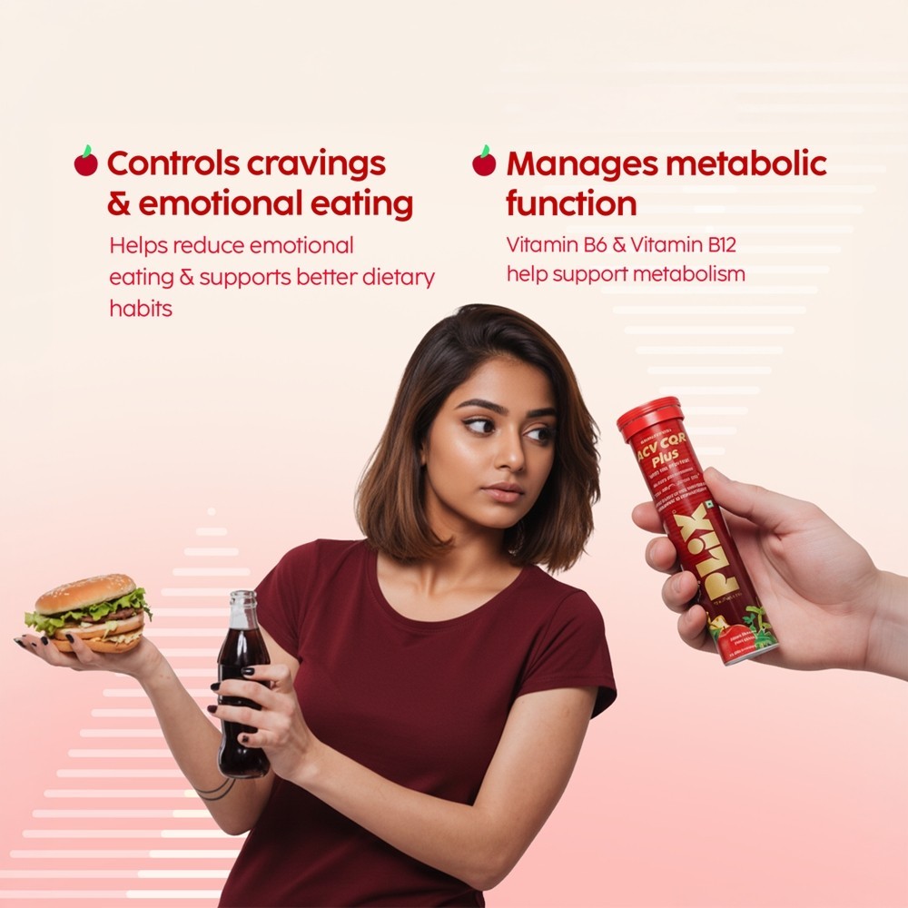 Plix Apple Cider Vinegar CQR Plus Effervescent Tablets