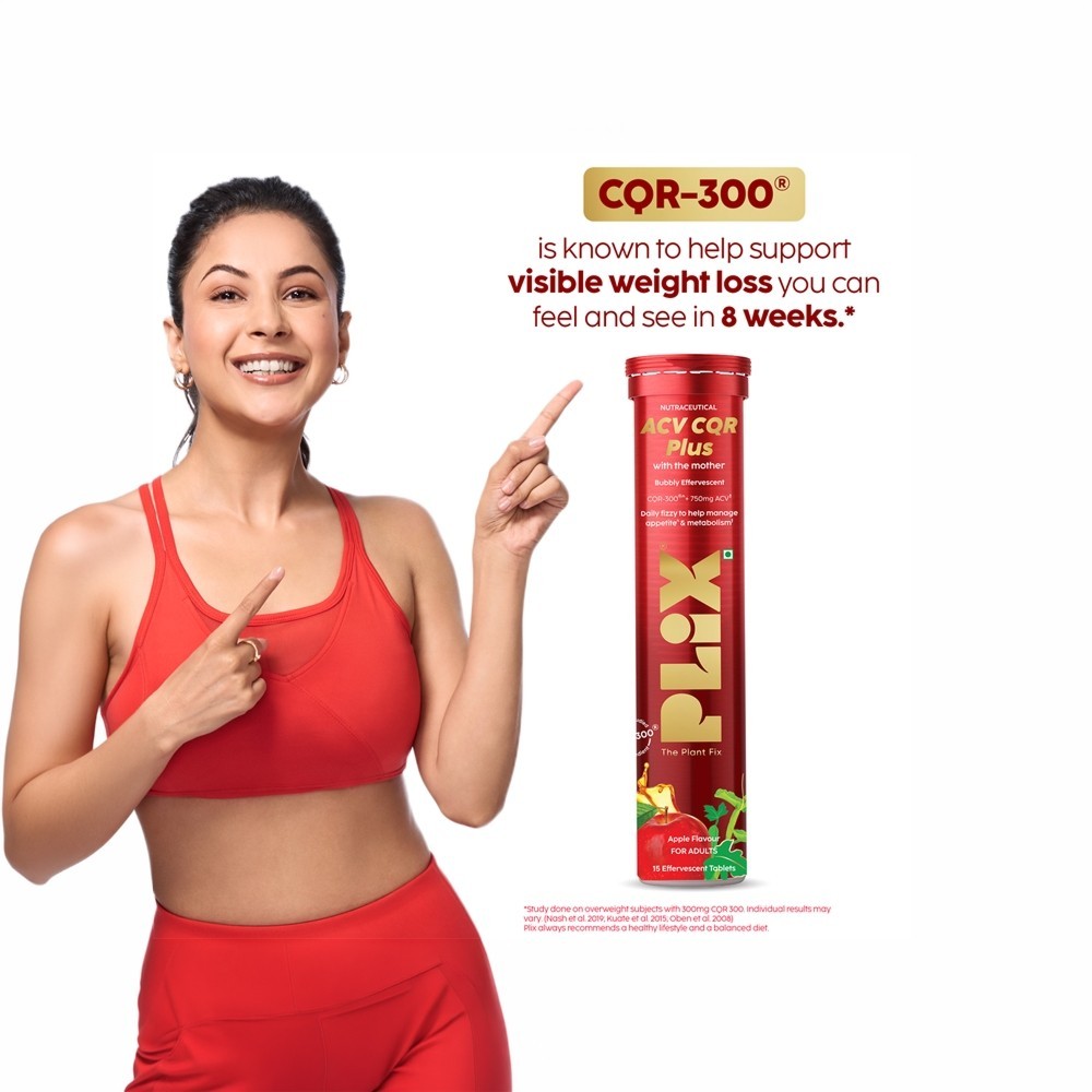 Plix Apple Cider Vinegar CQR Plus Effervescent Tablets