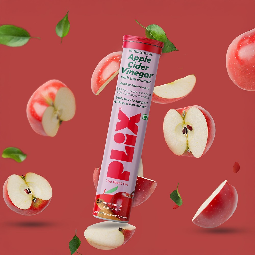 Plix Apple Cider Vinegar Effervescent Tablets (L-Carnitine)