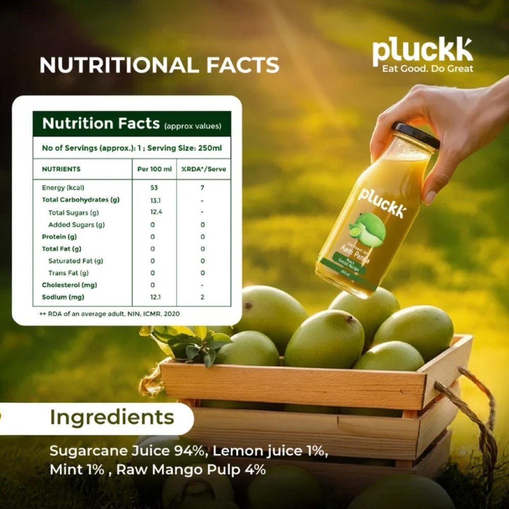 Pluckk Cold Pressed Aam Panna Juice