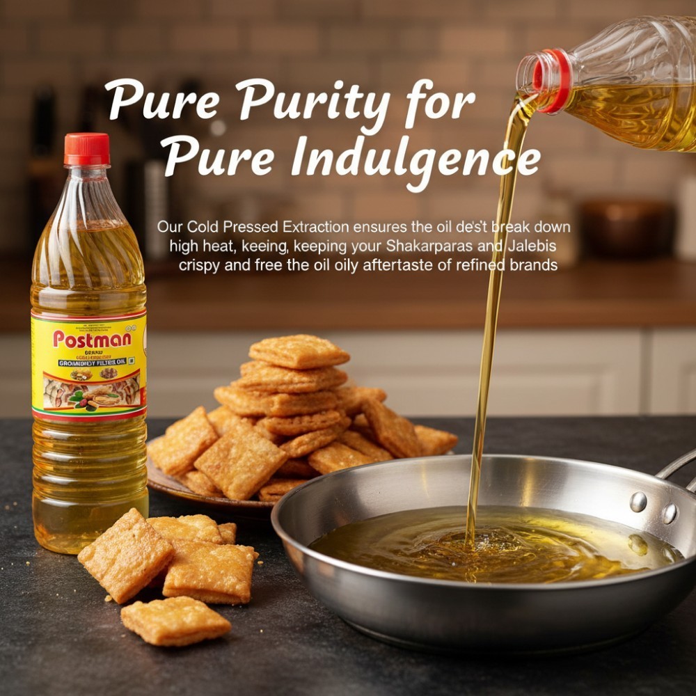 Postman Filtered Cold Pressed Groundnut Oil