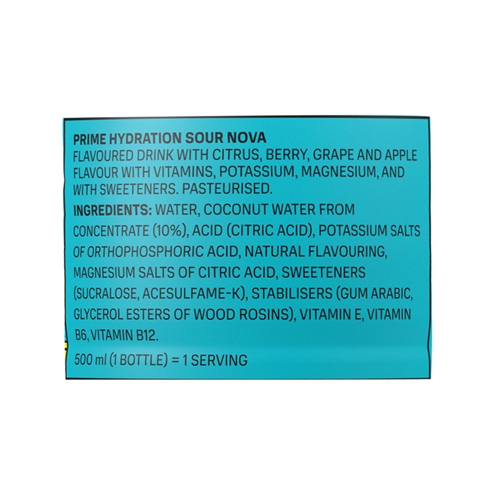 Prime Sournova Hydration Energy Drink