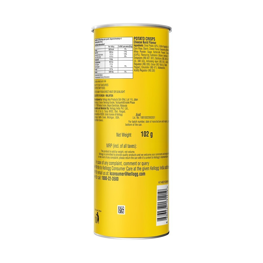 Pringles Cheese Burst Potato Chips
