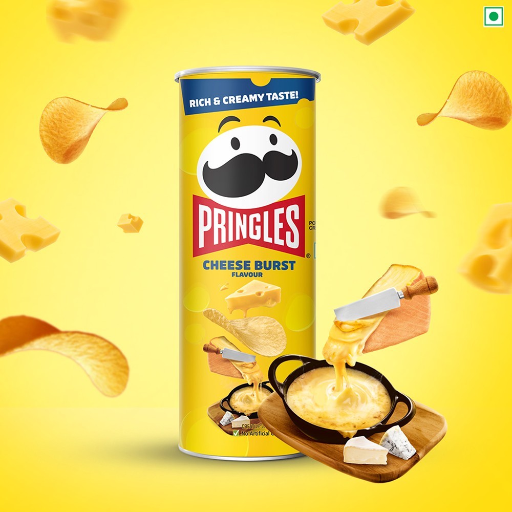 Pringles Cheese Burst Potato Chips