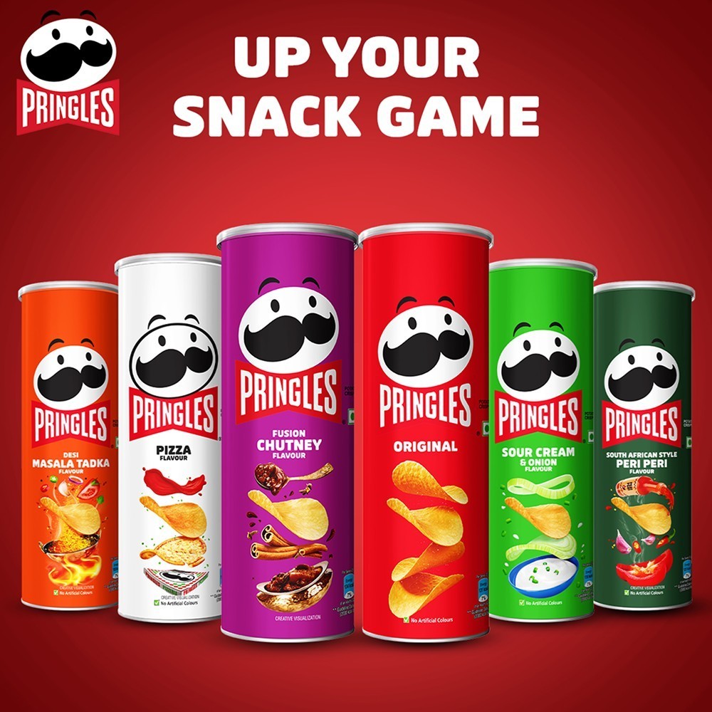 Pringles Desi Masala Tadka Potato Chips - Crispy Snack