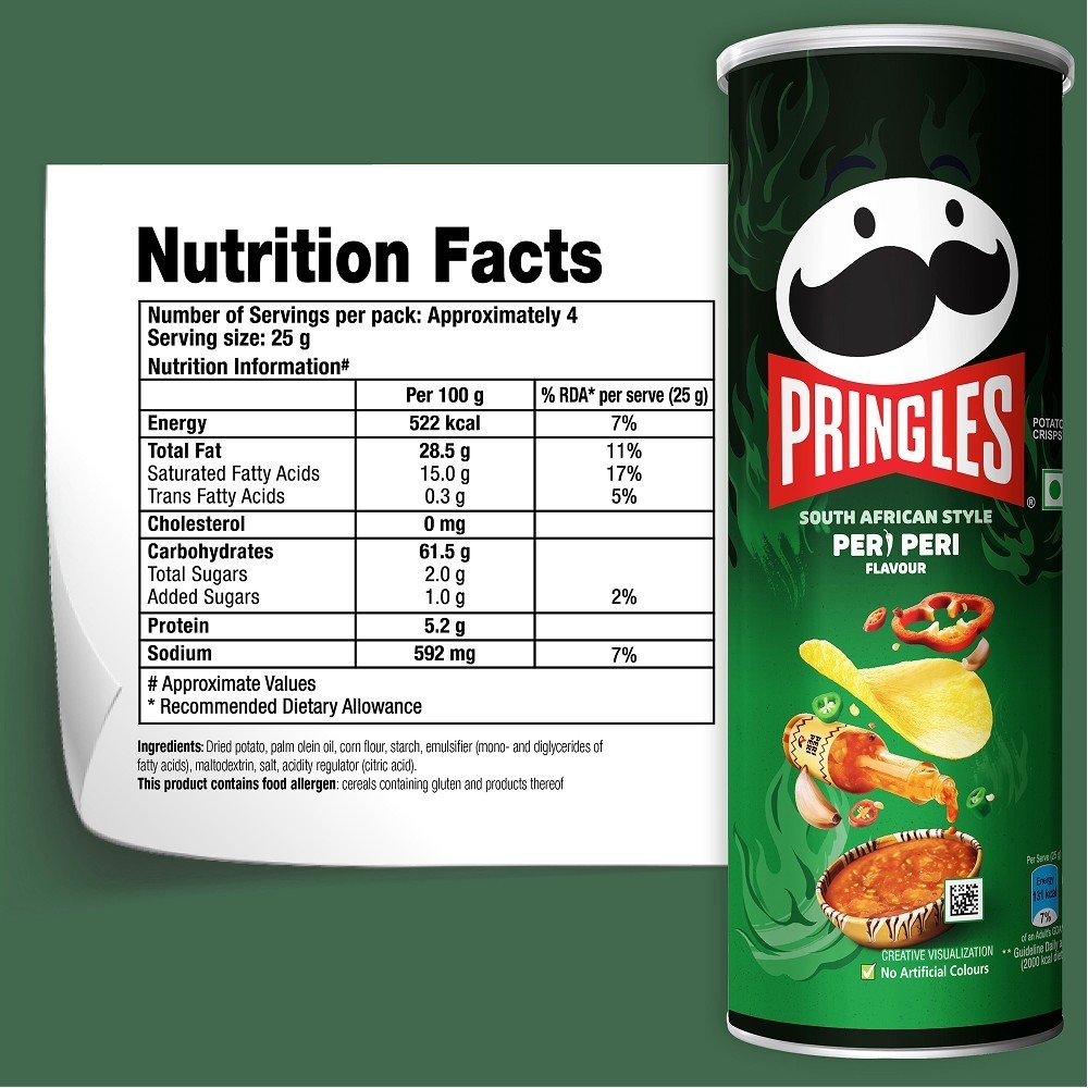 Pringles Peri Peri Chips - Crispy Snack