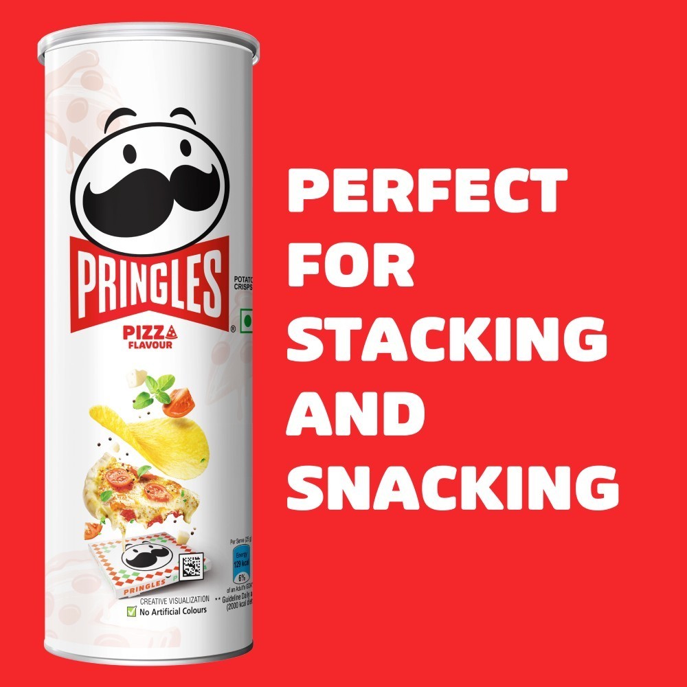 Pringles Pizza Flavour Potato Chips - Crispy Snack