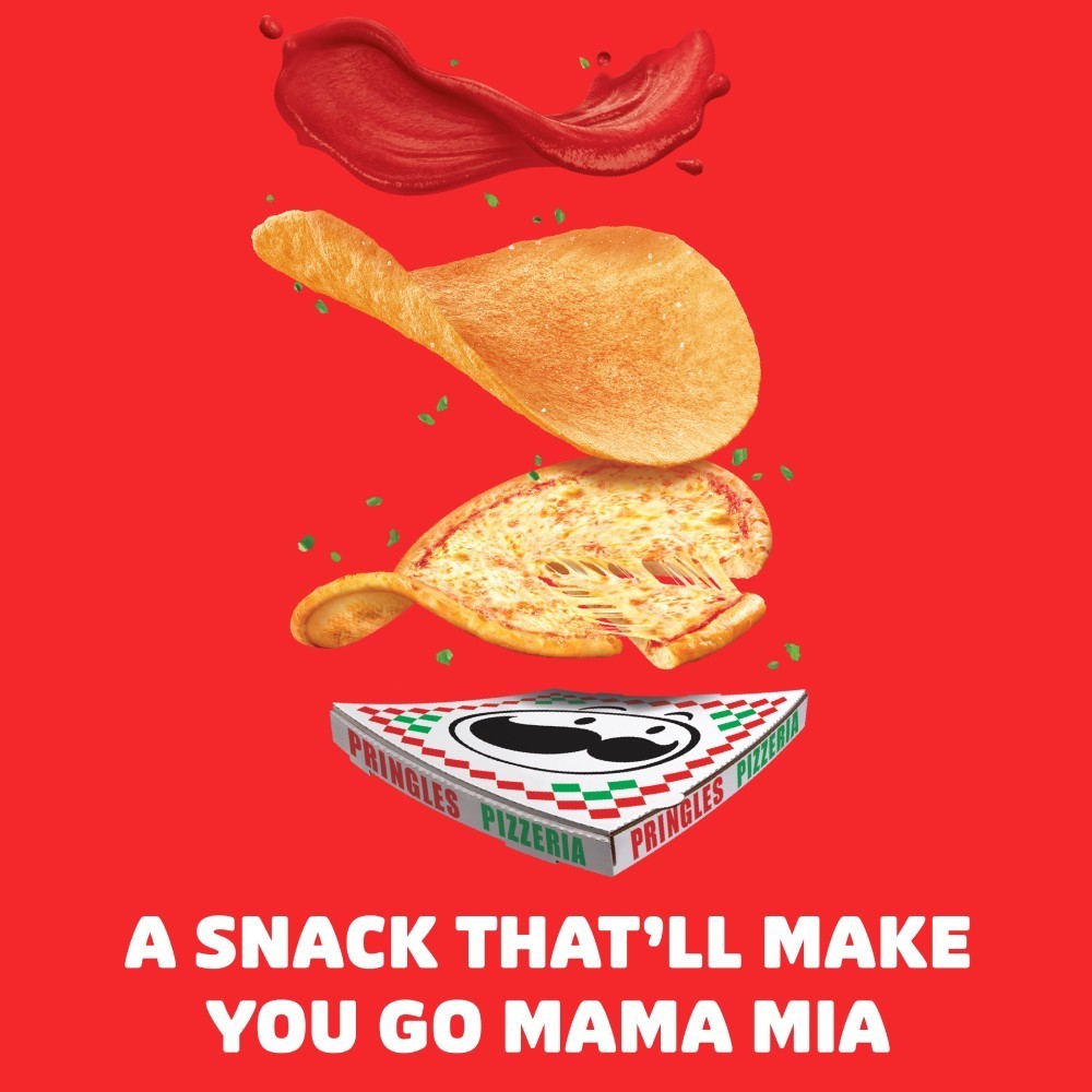 Pringles Pizza Flavour Potato Chips - Crispy Snack
