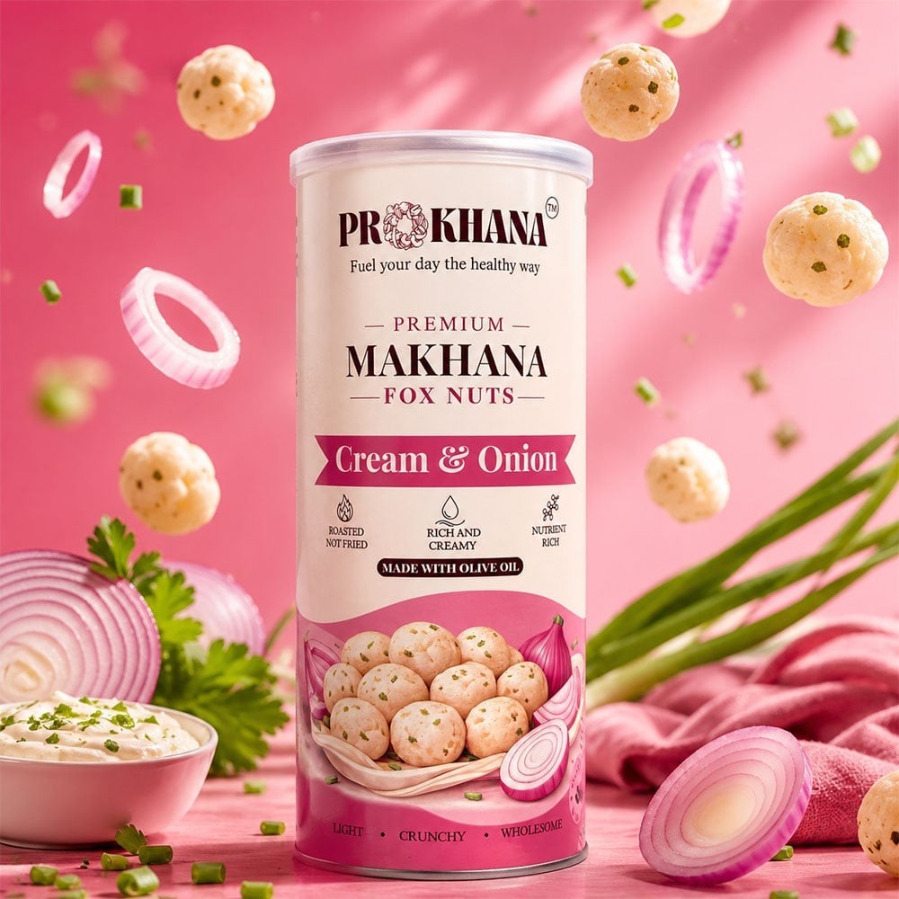 Prokhana Cream & Onion Flavoured Makhana