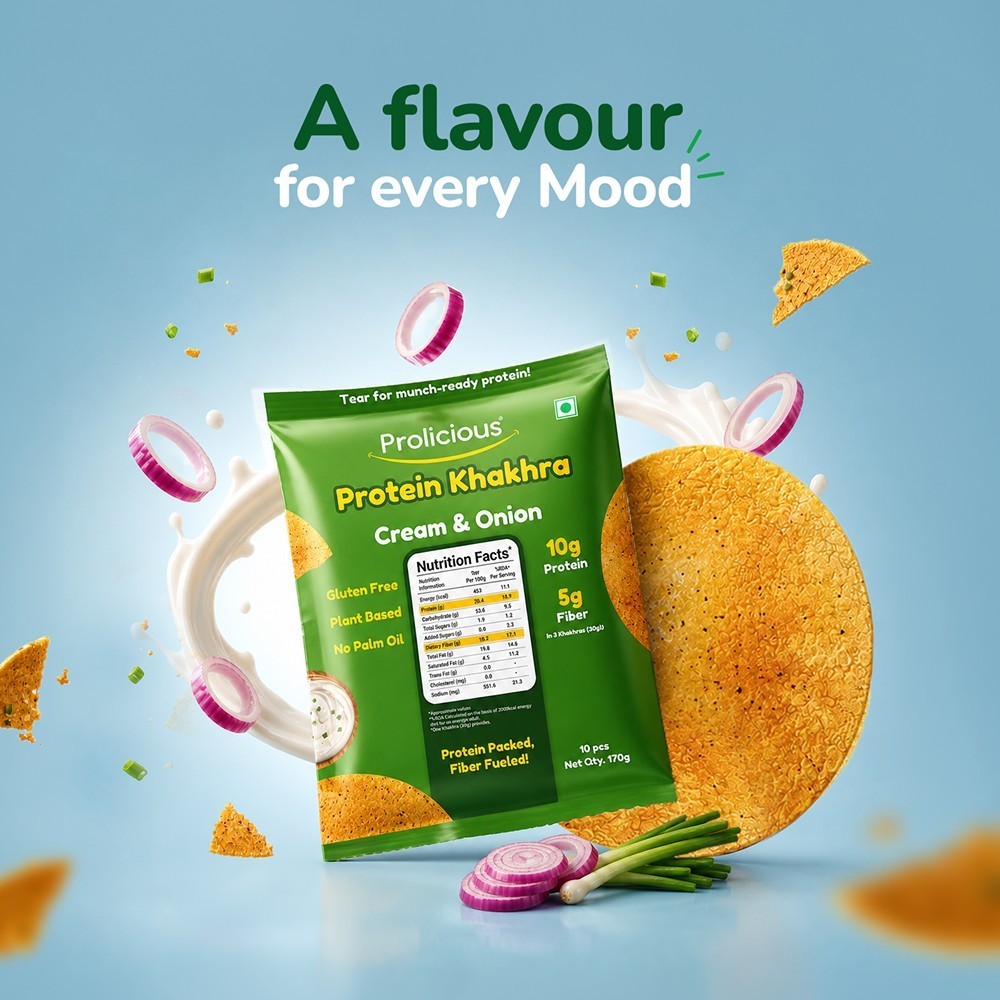 Prolicious Tangy Tomato & Cream & Onion Khakhra