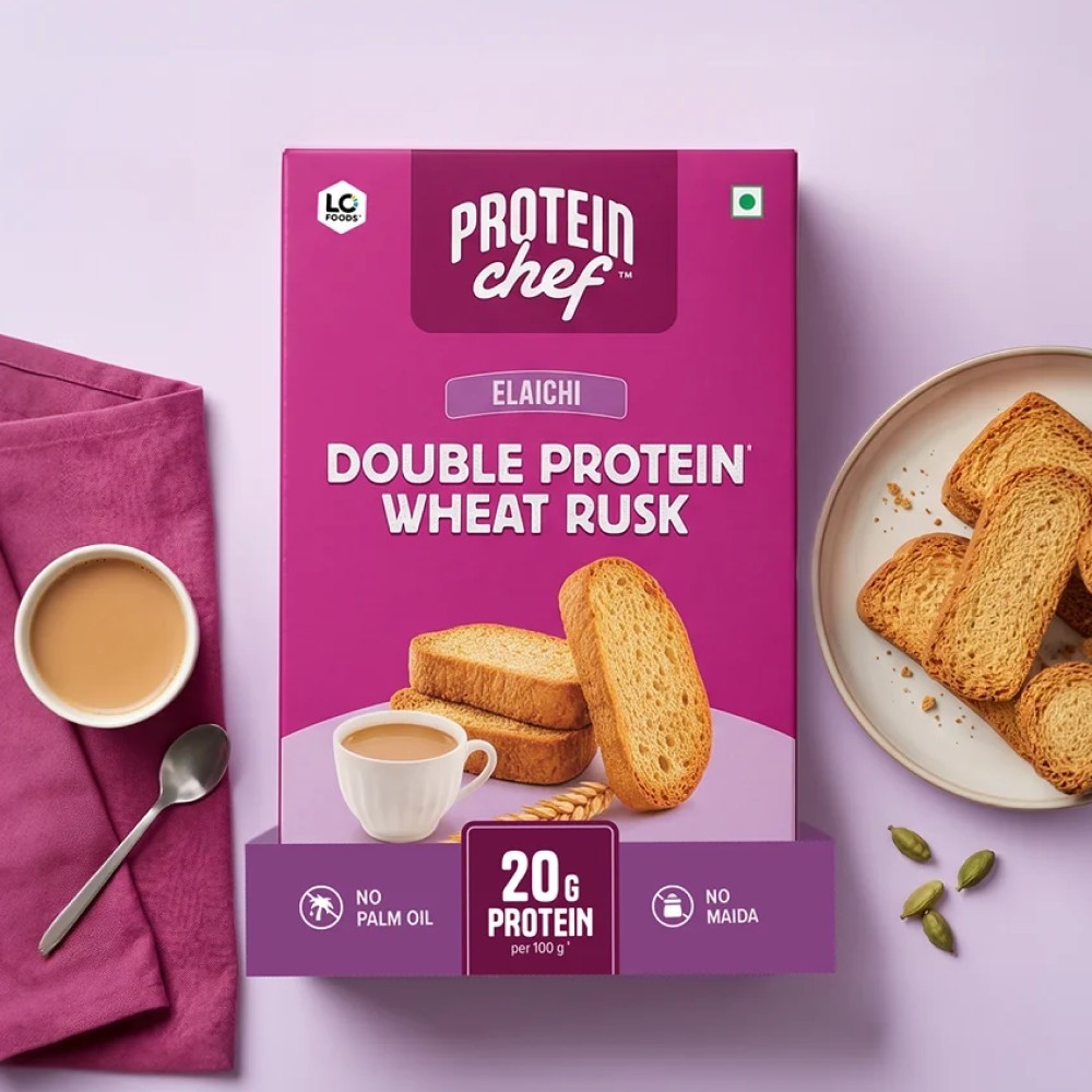 Protein Chef Double Protein Whole Wheat Rusk