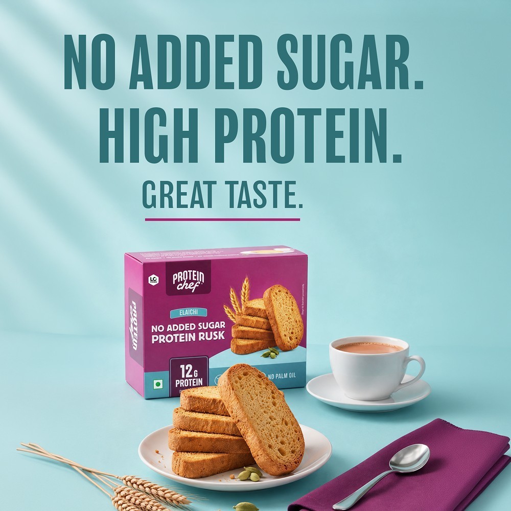 Protein Chef Elaichi Wheat Rusk