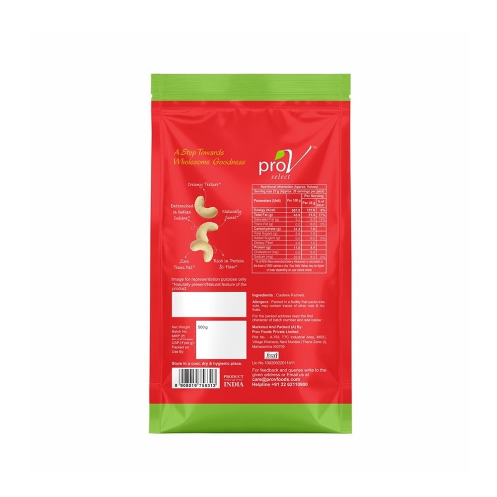 ProV Whole Natural Cashew