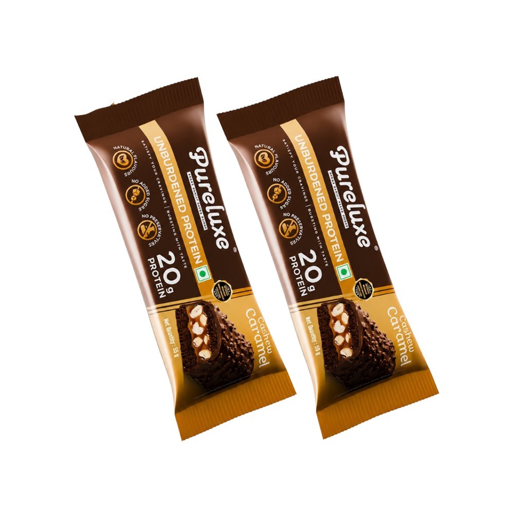 Pureluxe Nutrition Cashew Caramel Protein Bar