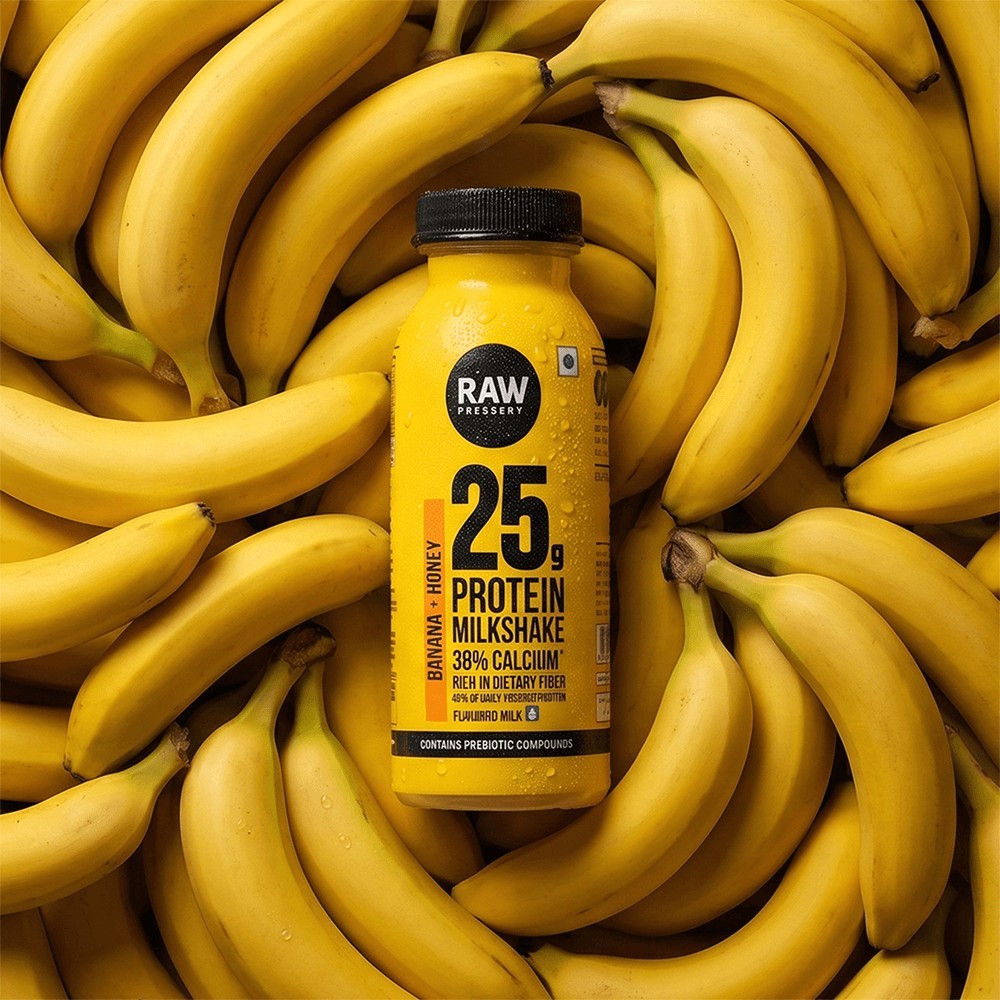 Raw Pressery Banana Honey Protein Milkshake