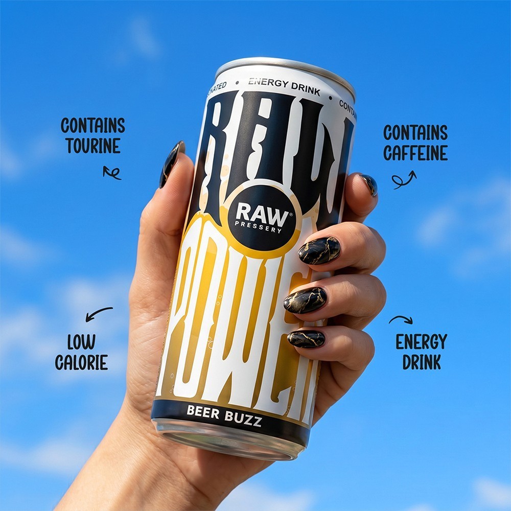Raw Pressery Beer Buzz Energy Drink