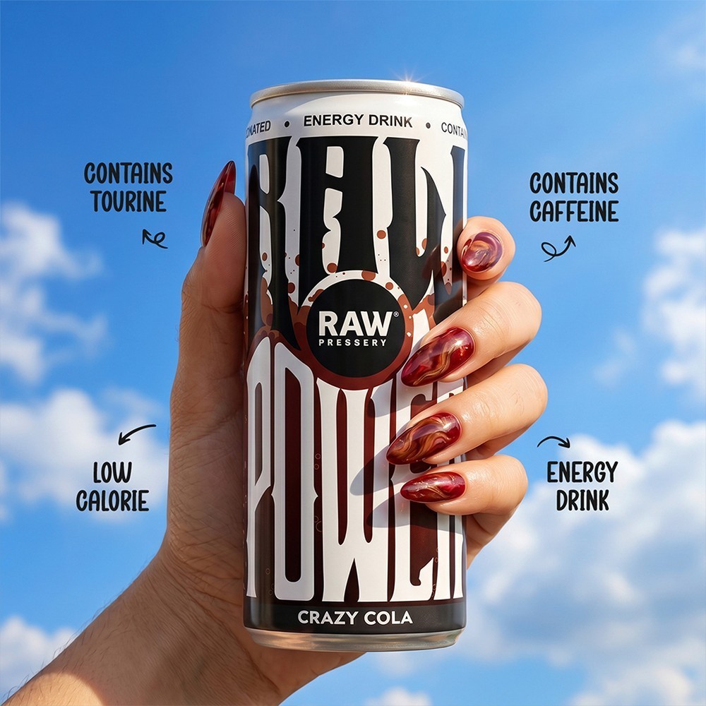 Raw Pressery Crazy Cola Energy Drink