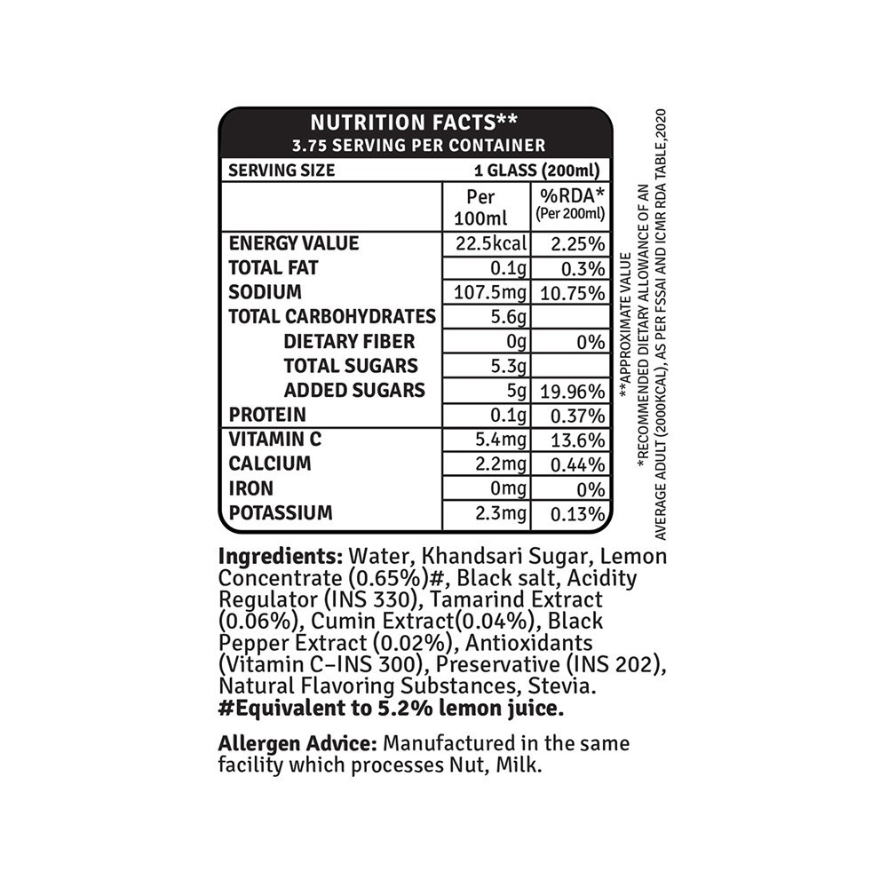 Raw Pressery Masala Shikanji