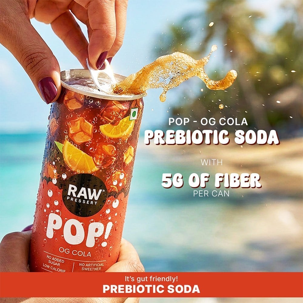 Raw Pressery Pop OG Cola Prebiotic Soda