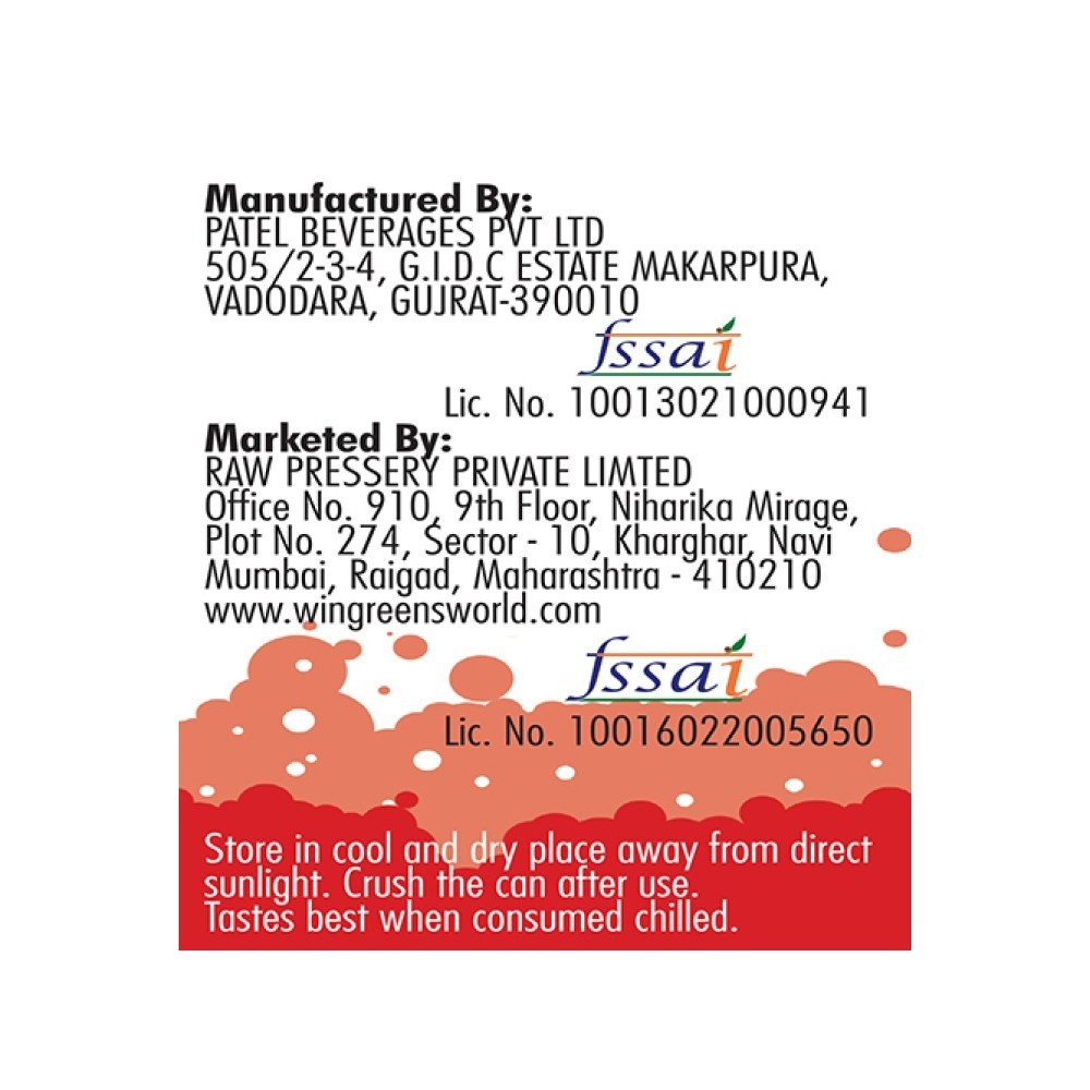 Raw Pressery Red Energy Drink