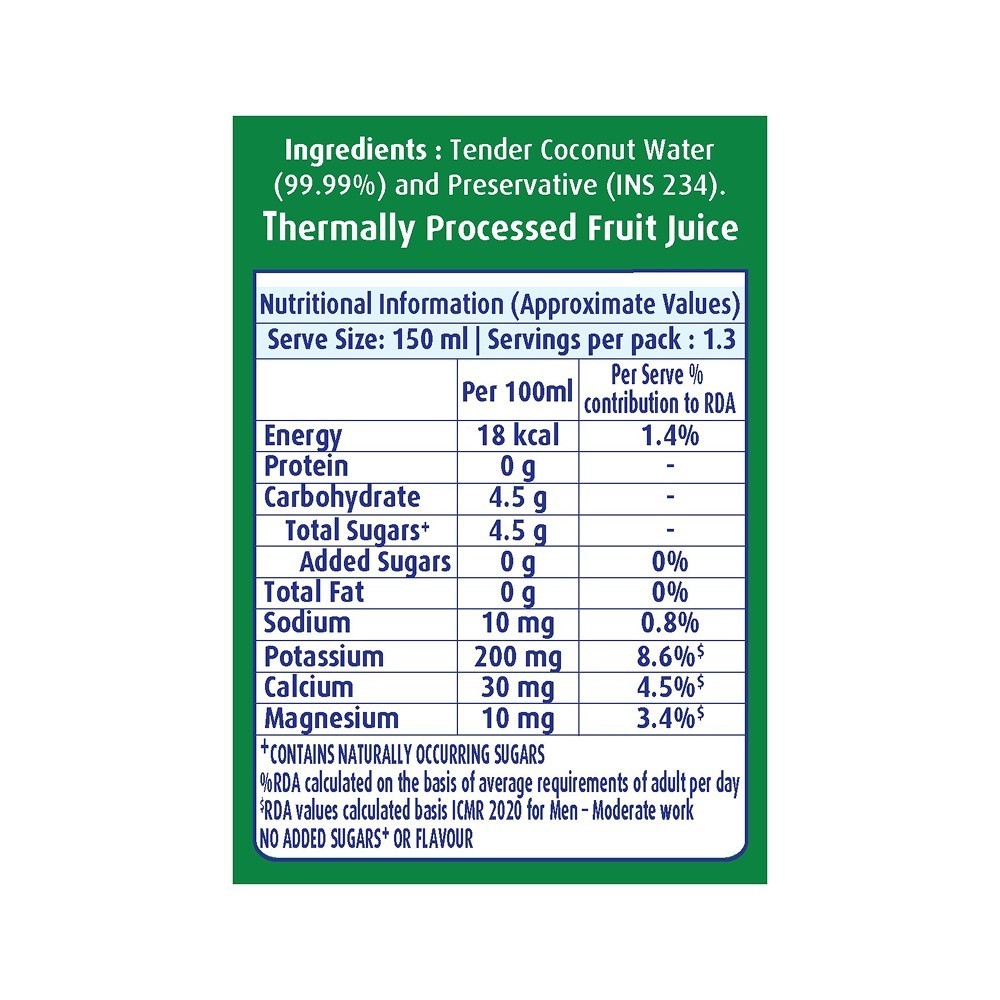 Real Activ Coconut Water Not from Concentrate