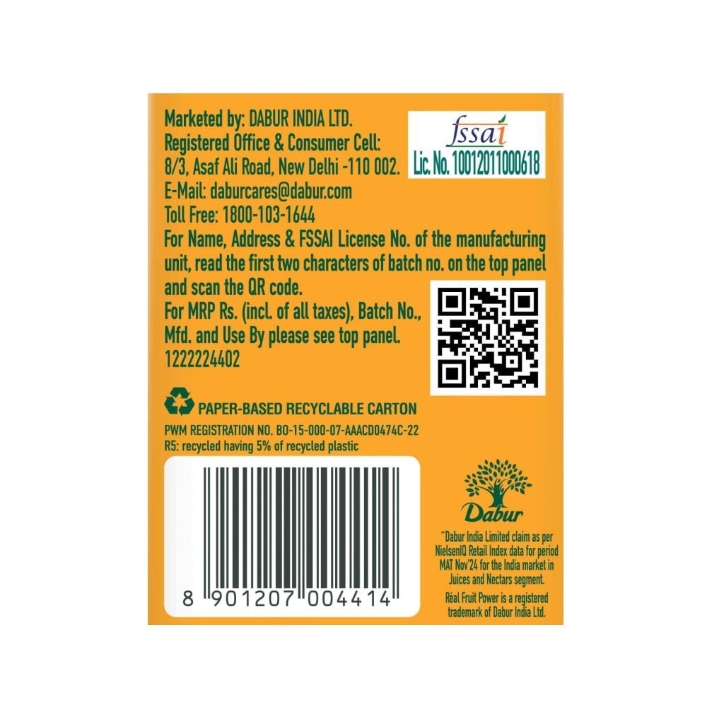 Real Fruit Power Litchi Juice - 1 ltr