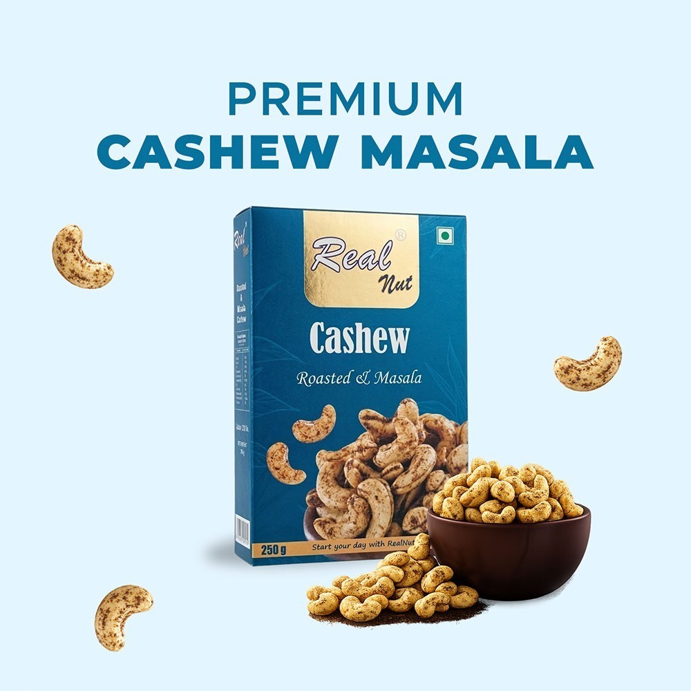 Real Nut Roasted Masala Flavoured Cashew (Kaju)