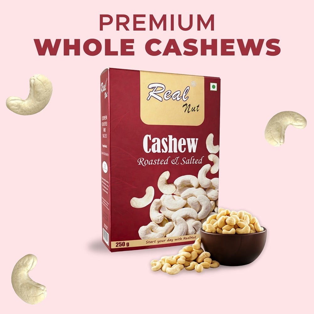 Real Nut Roasted & Salted Flavoured Cashew (Kaju)