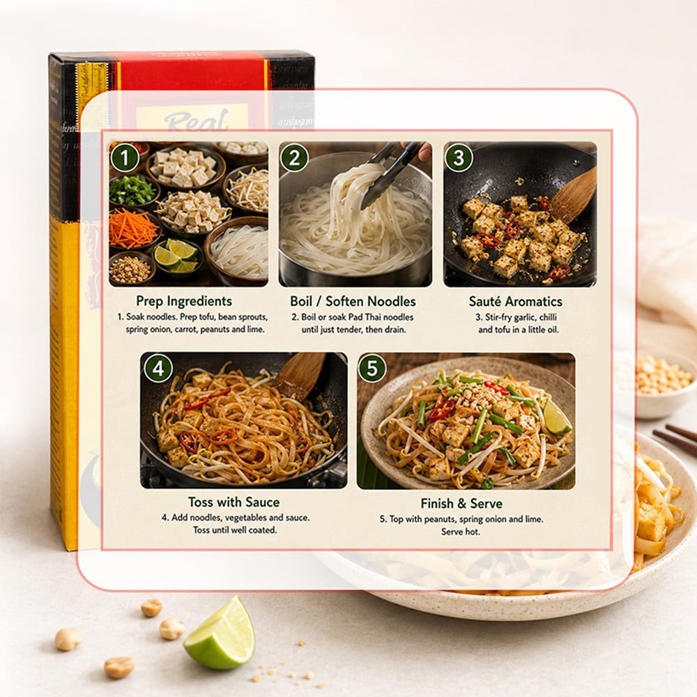 Real Thai Rice Stick Pad Thai Noodles