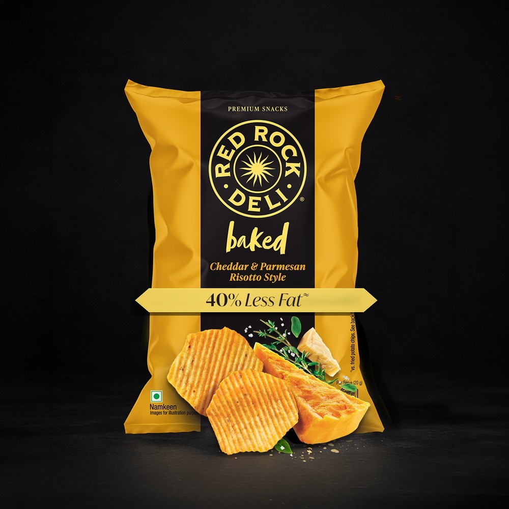 Red Rock Deli Baked Chips (Risotto) 40% Less Fat Snacks