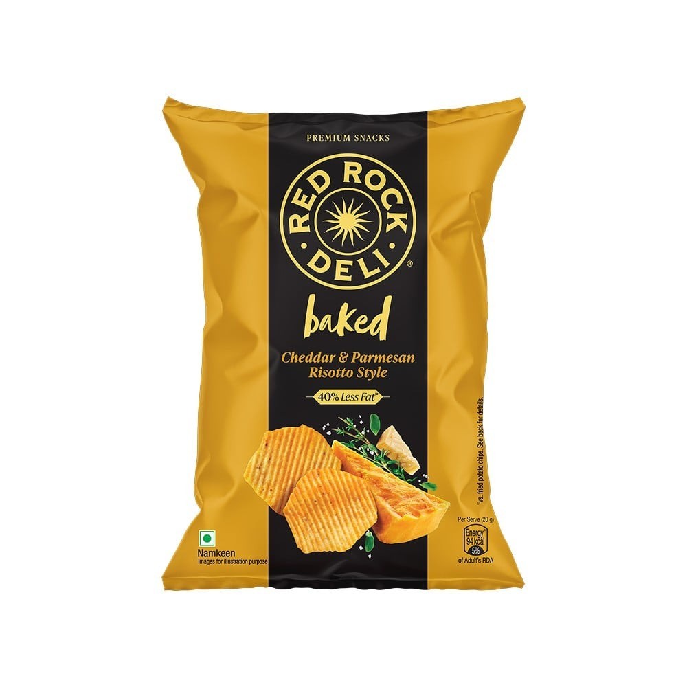 Red Rock Deli Baked Chips (Risotto) 40% Less Fat Snacks