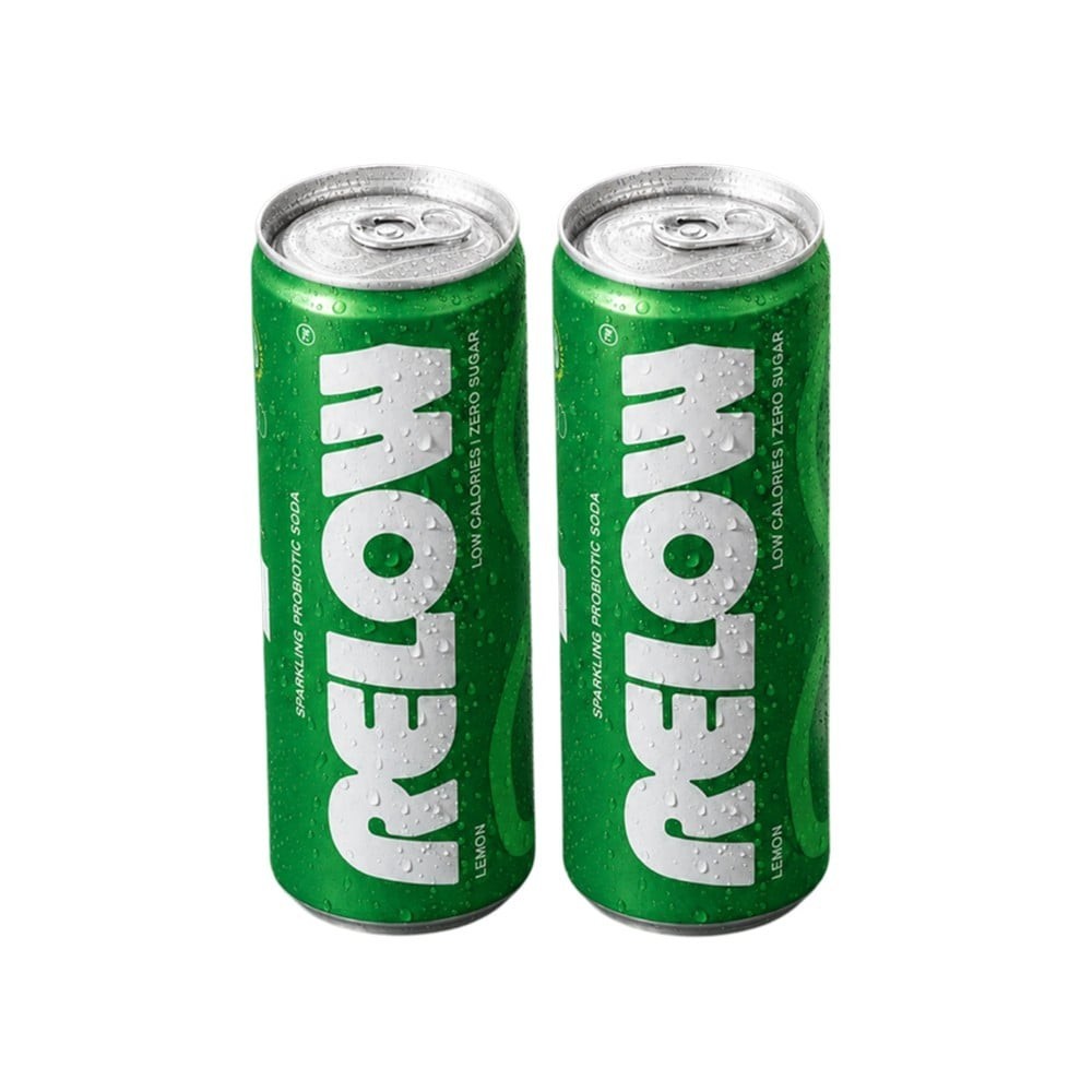 Relow Lemon Sparkling Probiotic Soda